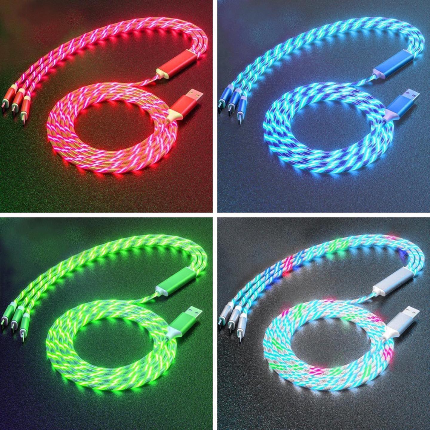 Cargador USB Universal 1.2M c/Luz