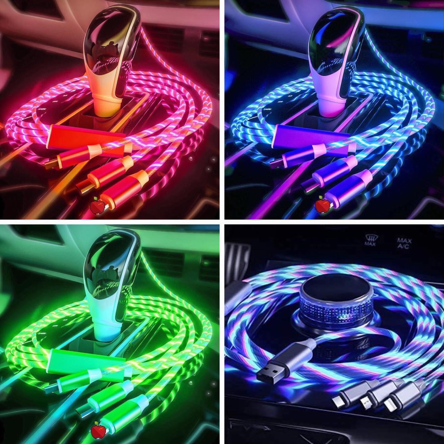 Cargador USB Universal 1.2M c/Luz