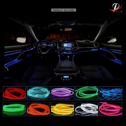 Tira Led Decorativa Interior Coche 5M USB