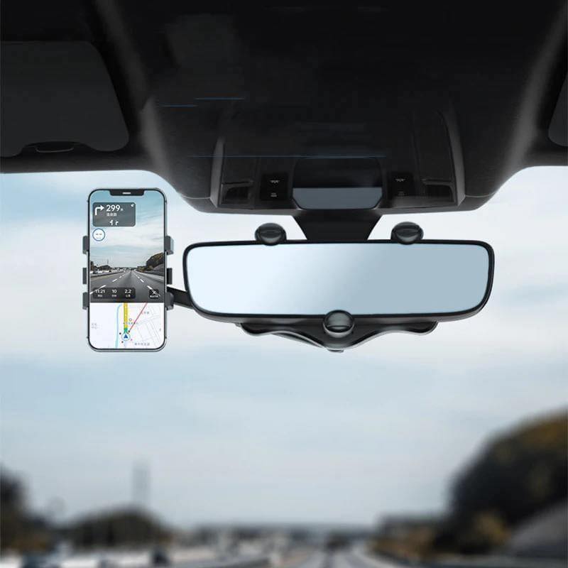 Soporte Celular Phone Holder con Gancho Retrovisor 360°