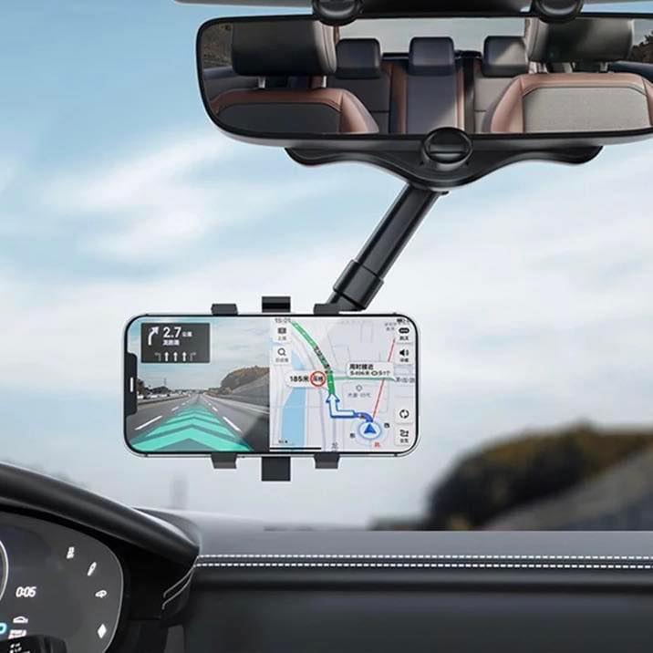 Soporte Celular Phone Holder con Gancho Retrovisor 360°