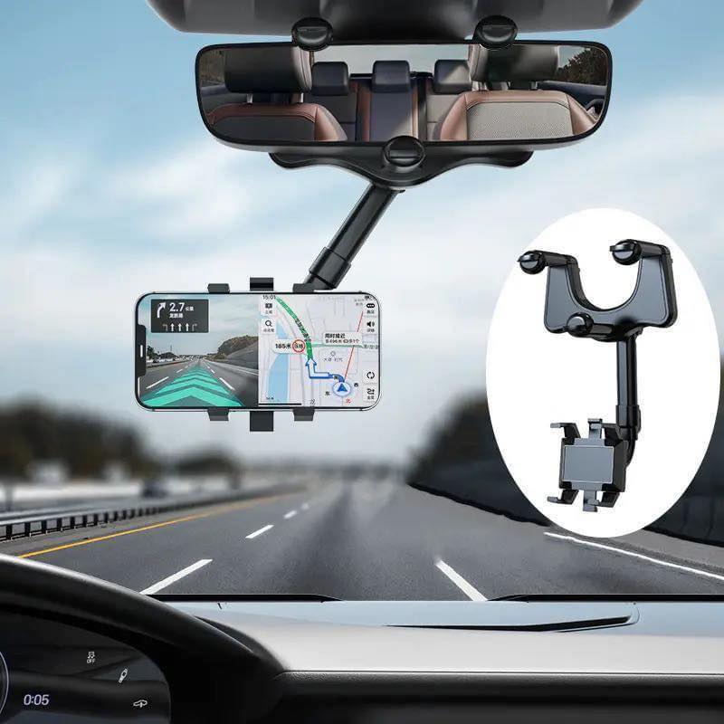 Soporte Celular Phone Holder con Gancho Retrovisor 360°