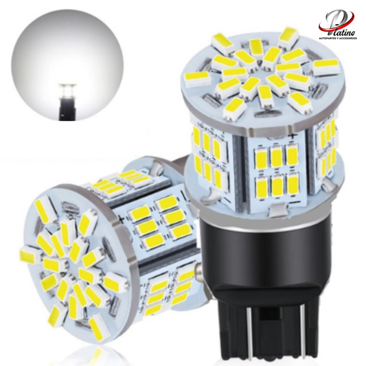 Focos Led Freno / Dirección / Reversa / 12-24V / 54W / 7443