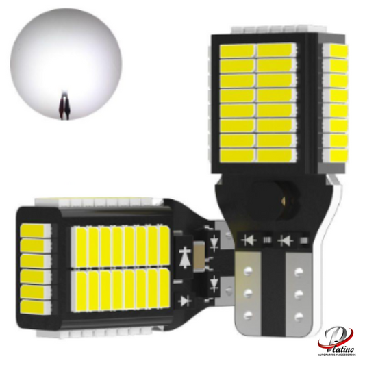 Focos Led Freno T15 Para Dirección / Reversa 12-24V / 54W