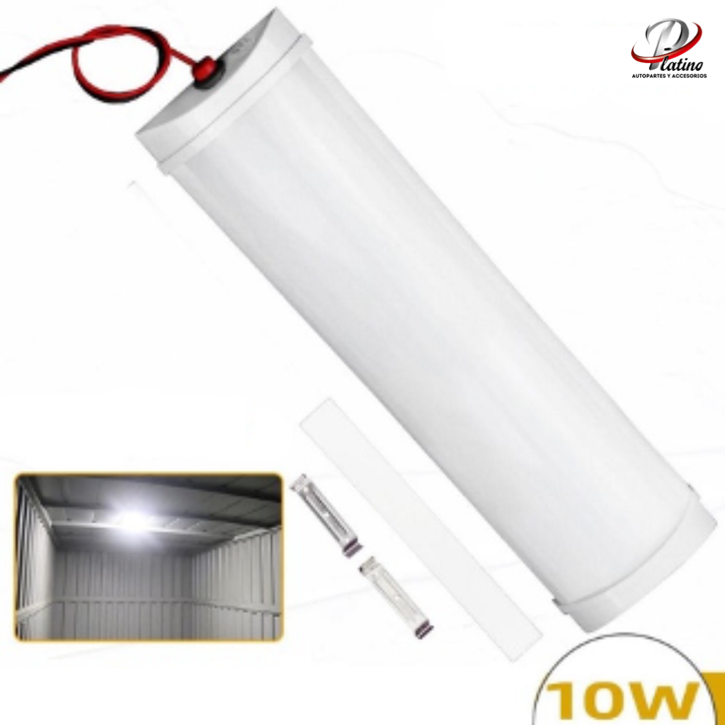 Luz Led Cabina/Techo 12-80V / 10W / Blanco Rectangular