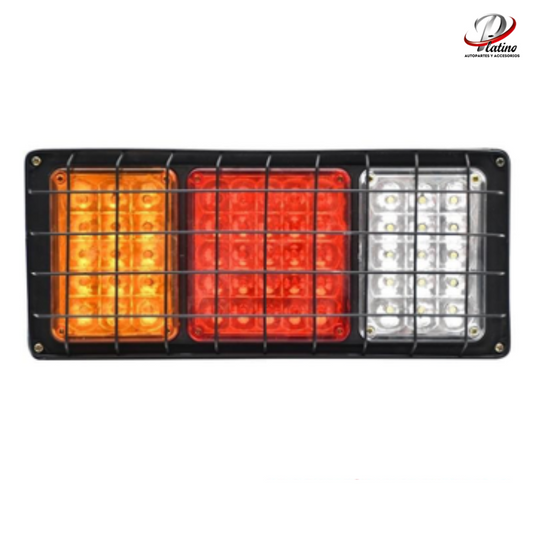 Plafón Led Stop Rectangular con Rejas 12V