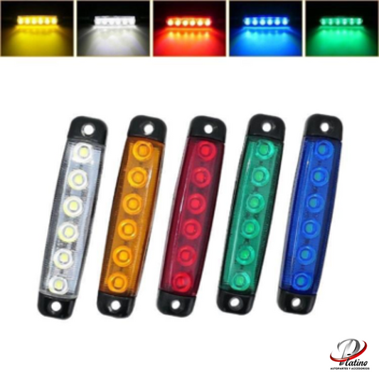 Plafón 6Led Carrocería 12V