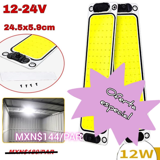 Focos Leds Cabina/Techo 12-24V / 12W / Blanco