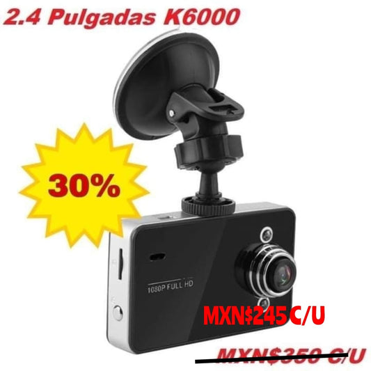 Kit Cámara K6000 2.4pulgadas Delantera C/Ventosa