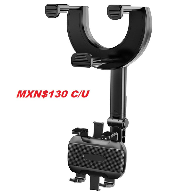 Soporte Celular Phone Holder con Gancho Retrovisor 360°